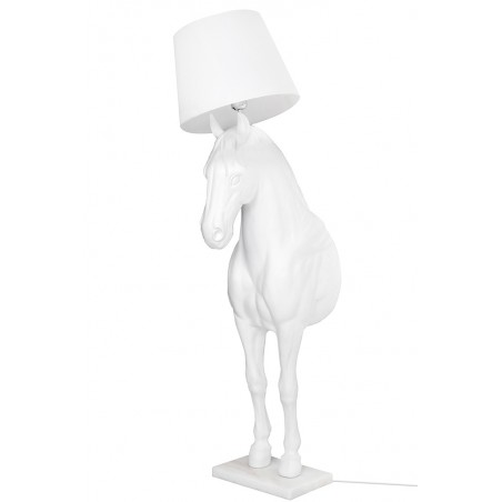 MSE1501100431 Lampa podłogowa KOŃ HORSE STAND M biała  - włókno szklane