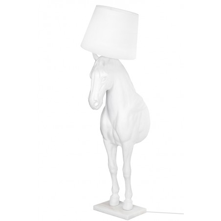 MSE1501100431 Lampa podłogowa KOŃ HORSE STAND M biała  - włókno szklane