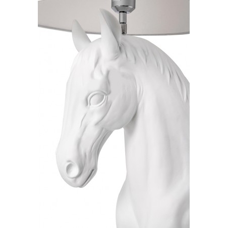 MSE1501100431 Lampa podłogowa KOŃ HORSE STAND M biała  - włókno szklane