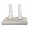 MSE1501100431 Lampa podłogowa KOŃ HORSE STAND M biała  - włókno szklane