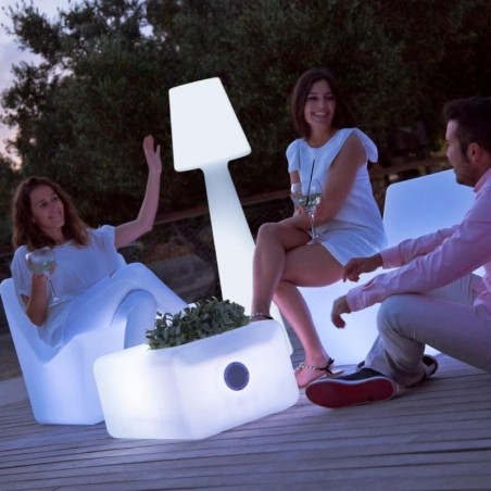 LUMLL165WLNW NEW GARDEN lampa podłogowa LOLA 165 BATTERY biała