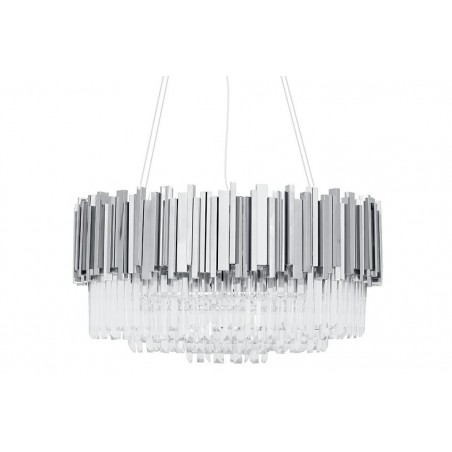 DW-D5688M.SILVER Lampa wisząca IMPERIAL SILVER 80 - stal, kryształ