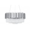 DW-D5688M.SILVER Lampa wisząca IMPERIAL SILVER 80 - stal, kryształ