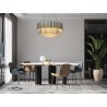 DW-D5688M.SILVER Lampa wisząca IMPERIAL SILVER 80 - stal, kryształ