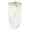 JD9607-L.GOLD Lampa wisząca MURANO L złota - szkło, metal
