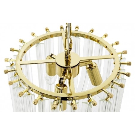 JD9607-L.GOLD Lampa wisząca MURANO L złota - szkło, metal