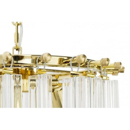 JD9607-L.GOLD Lampa wisząca MURANO L złota - szkło, metal