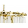 JD9607-L.GOLD Lampa wisząca MURANO L złota - szkło, metal