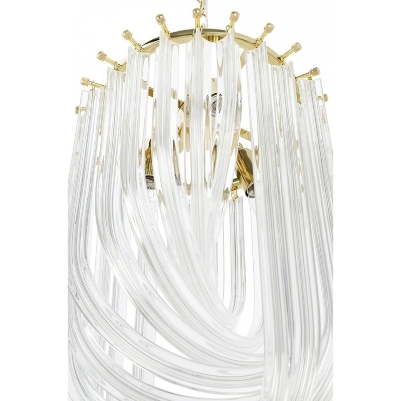 JD9607-L.GOLD Lampa wisząca MURANO L złota - szkło, metal