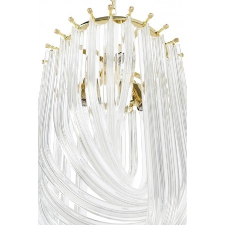 JD9607-L.GOLD Lampa wisząca MURANO L złota - szkło, metal
