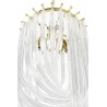 JD9607-L.GOLD Lampa wisząca MURANO L złota - szkło, metal