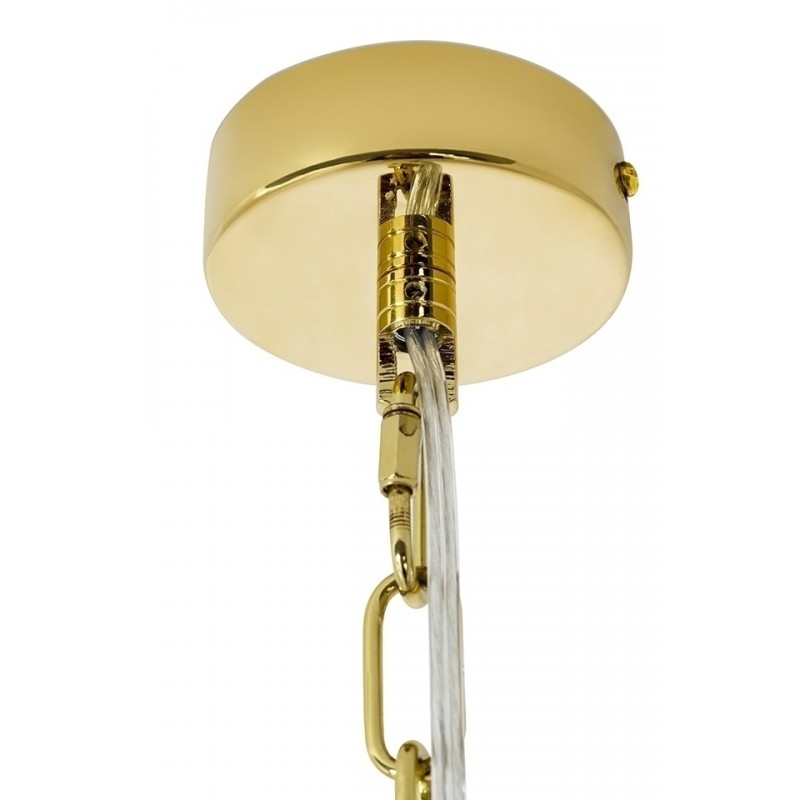 JD9607-L.GOLD Lampa wisząca MURANO L złota - szkło, metal