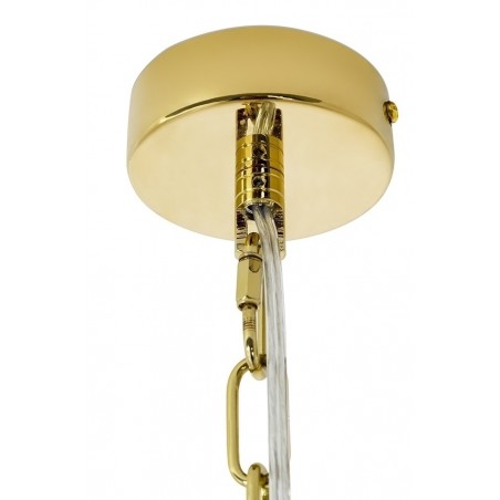 JD9607-L.GOLD Lampa wisząca MURANO L złota - szkło, metal