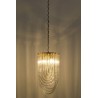 JD9607-L.GOLD Lampa wisząca MURANO L złota - szkło, metal