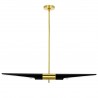 MD21419-2M.BLACK.GD Lampa wisząca APOLLO 1 czarna - szczotkowane złoto