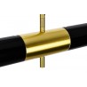 MD21419-2M.BLACK.GD Lampa wisząca APOLLO 1 czarna - szczotkowane złoto