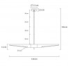 MD21419-2M.BLACK.GD Lampa wisząca APOLLO 1 czarna - szczotkowane złoto