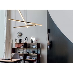 MAXLIGHT P0426D LAMPA WISZĄCA TRIO 3 ZŁOTA ŚCIEMNIALNA
