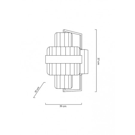MSE010100389 MOOSEE lampa ścienna IMPERO złota