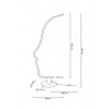 MSE1501100420 Lampa podłogowa FACE FLOOR czarna