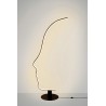 MSE1501100420 Lampa podłogowa FACE FLOOR czarna