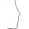 MSE1501100420 Lampa podłogowa FACE FLOOR czarna