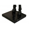 MSE1501100429 Lampa podłogowa KOŃ HORSE STAND S czarna  - włókno szklane