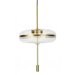 MD12001-1-360 Lampa wisząca CHAPLIN 360 mosiądz - LED, szkło