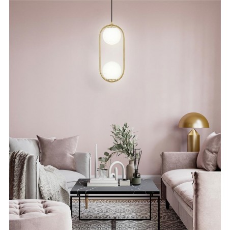 MSE010100303 MOOSEE lampa wisząca AURELIA TWIN złota