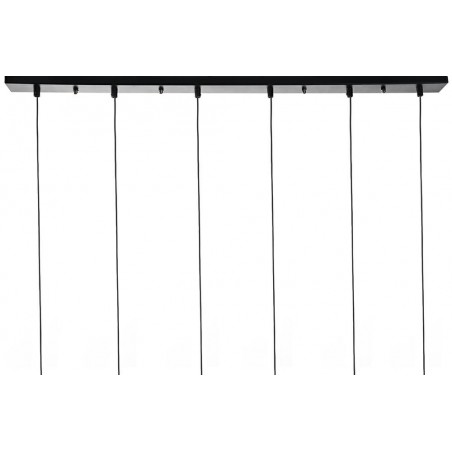 MSE1501100472 Lampa wisząca FLUSSO LINE 6 czarna