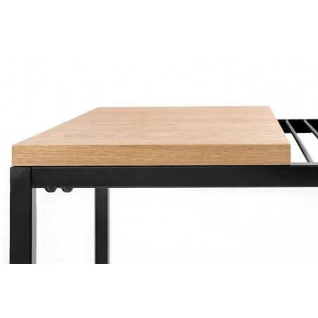 1522 Stolik GALLER dąb - gazetnik, MDF, metal