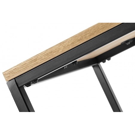 1522 Stolik GALLER dąb - gazetnik, MDF, metal
