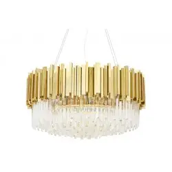 DW-D5688M.GOLD Lampa wisząca IMPERIAL GOLD 80 - stal, kryształ