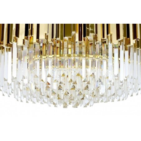 DW-D5688M.GOLD Lampa wisząca IMPERIAL GOLD 80 - stal, kryształ