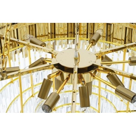 DW-D5688M.GOLD Lampa wisząca IMPERIAL GOLD 80 - stal, kryształ