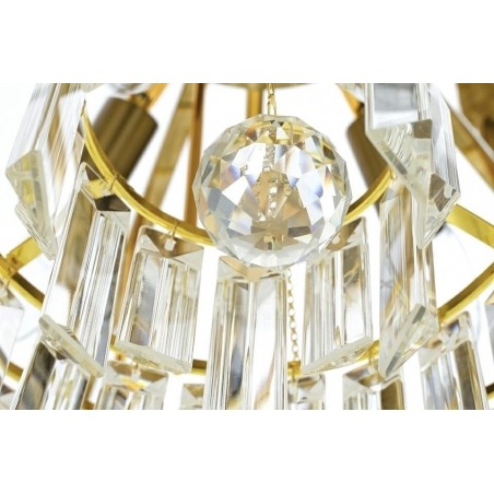 DW-D5688M.GOLD Lampa wisząca IMPERIAL GOLD 80 - stal, kryształ