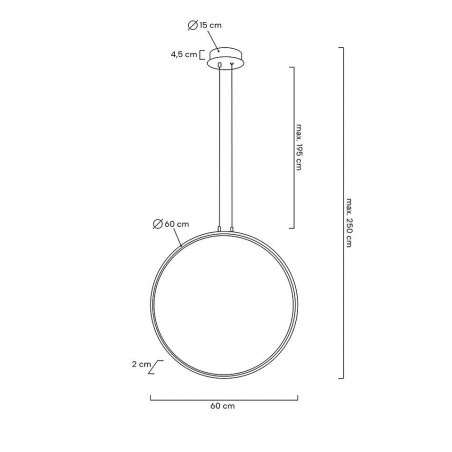 MSE010100372 MOOSEE lampa wisząca CIRCULO 60 czarna