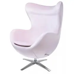 HE066-AY1908-30.LP Fotel EGG SZEROKI VELVET jasny róż.30 - welur, podstawa stal