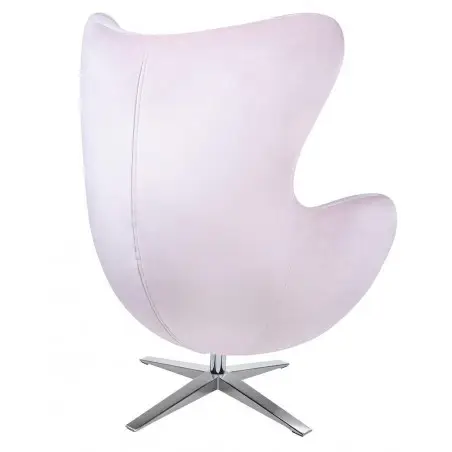 HE066-AY1908-30.LP Fotel EGG SZEROKI VELVET jasny róż.30 - welur, podstawa stal