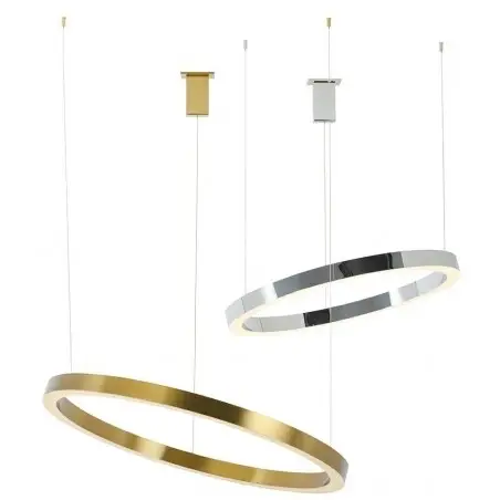JD8169-80.SILVER Lampa wisząca RING 80 srebrna - LED, stal polerowana
