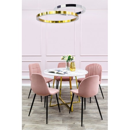 JD8169-80.SILVER Lampa wisząca RING 80 srebrna - LED, stal polerowana