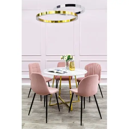 JD8169-80.SILVER Lampa wisząca RING 80 srebrna - LED, stal polerowana