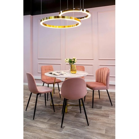 JD8169-80.SILVER Lampa wisząca RING 80 srebrna - LED, stal polerowana