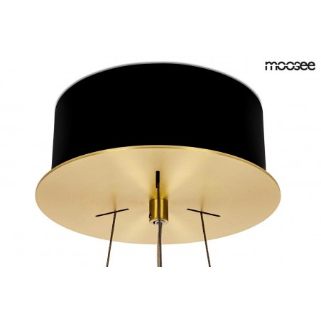 MSE010100166 MOOSEE lampa wisząca SATURNUS 47 DUO złota - LED, kryształ, stal szczotkowana