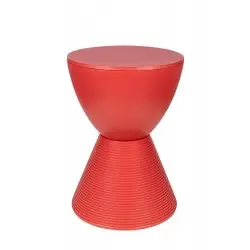 PC-051.CORAL Stołek TAMBURO pastelowy koralowy - polipropylen