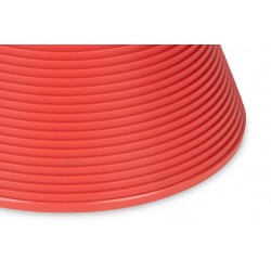 PC-051.CORAL Stołek TAMBURO pastelowy koralowy - polipropylen