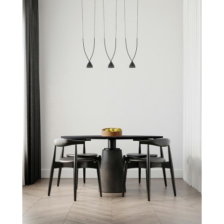 MSE010100280 MOOSEE lampa wisząca ATLAS 3 czarna