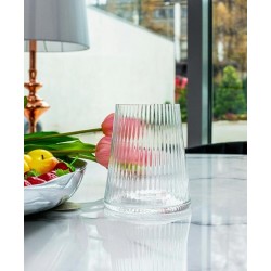 53284 KARE szklanka RIFFLE 440ml transparentna