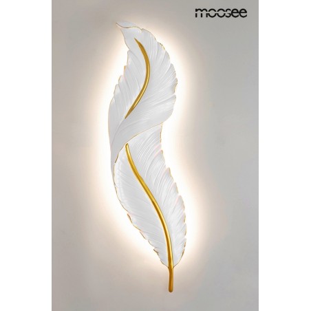 MSE010100387 MOOSEE lampa ścienna IKAR 80  biała / złota