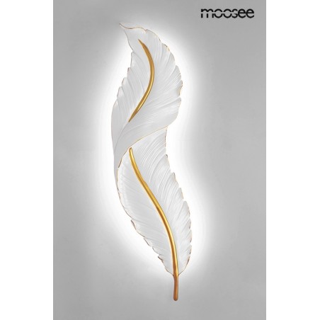 MSE010100387 MOOSEE lampa ścienna IKAR 80  biała / złota